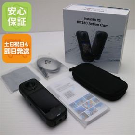 インスタスリーシックスティ(insta360)の新品同様 Insta360 X5 ブラック アクションカメラ Insta360 即日発送 土日祝発送OK M000(ビデオカメラ)