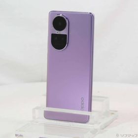 〔中古〕OPPO(オッポ) OPPO Reno10 Pro 5G 256GB グロッシーパープル A302OP Softbank SIMフリー〔258-ud〕