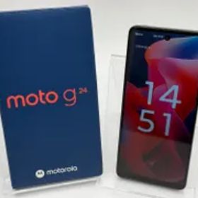 【中古A】moto g24 XT2423-5 マットチャコール SIMフリー 白ロム