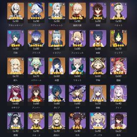 ヌヴィ完凸餅、フリーナ、万葉、イネファフリンズ、イェラン、アルレッキーノ | 原神のアカウントデータ、RMTの販売・買取一覧