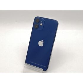 【中古】Apple SoftBank 【SIMロック解除済み】 iPhone 12 mini 64GB ブルー MGAP3J/A【大須2】保証期間１ヶ月【ランクC】