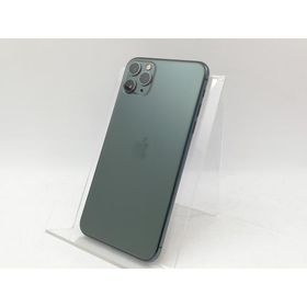 【中古】Apple au 【SIMロック解除済み】 iPhone 11 Pro Max 64GB ミッドナイトグリーン MWHH2J/A【川崎駅前】保証期間１ヶ月【ランクB】