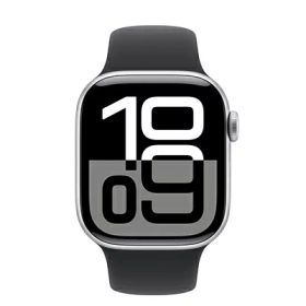 Apple Apple Watch Series10 42mm GPSモデル MWWW3J/A+MXLK3FE/A A2997【シルバーアルミニウムケース/ブラックスポーツバンド】 [未使用] 【当社6ヶ月保証】 イオシス