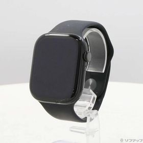 〔中古〕Apple(アップル) 〔展示品〕 Apple Watch Series 10 GPS 46mm ジェットブラックアルミニウムケース ブラックスポーツバンド〔198-ud〕