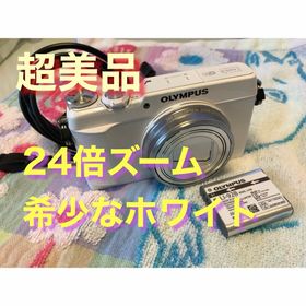 オリンパス(OLYMPUS)の超美品 希少な白 OLYMPUS STYLUS SH-1 デジタルカメラ(コンパクトデジタルカメラ)