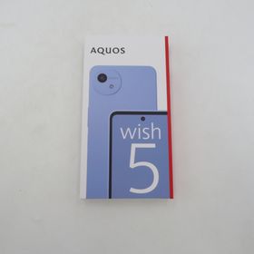 アクオス(AQUOS)のシャープ AQUOS (アクオス) Androidスマホ SHARP AQUOS wish5 SH-M32 ミソラ SIMフリー未開封 SH-M32 未使用品【中古】(スマートフォン本体)