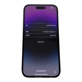 Apple iPhone 14 Pro MQ0F3J/A 128GB SIMロックなし バッテリー84% スマートフォン スマホ 中古 M10700360