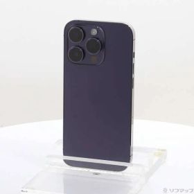 〔中古品〕 iPhone14 Pro 128GB ディープパープル MQ0F3J／A SIMフリー【269】