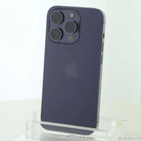 〔中古品〕 iPhone14 Pro 256GB ディープパープル MQ1E3J／A SIMフリー【198】