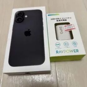 iPhone 16 512GB ブラック + RAVPower 20W充電器
