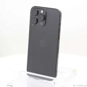 〔中古品〕 iPhone16 Pro Max 256GB ブラックチタニウム 3N528J／A SIMフリー【295】