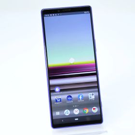 【訳あり＊液晶美品】SIMフリー docomo Xperia 1 SO-03L パープル