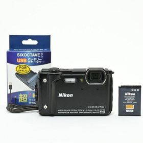＜良品＞ Nikon デジタルカメラ COOLPIX W300 ブラック(コンパクトデジタルカメラ)