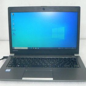 Windows10 Pro 64bit 東芝 dynabook R63/F (PR63FGA4447QD1H) Core i3-6006U 2.0GHz メモリ 8GB 256GB(NVMe SSD) 13.3インチ(1366×768) バッテリー完全消耗
