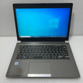 【中古】TOSHIBA dynabook R63/B 13.3型 1366x768 Core i5-6300U 2.4GHz 8GB SSD256GB Win10 無線LAN内蔵 Bluetooth WEBカメラ内蔵 HDMI VGA【レビュー記入で保証期間を3ヶ月に延長します。必ず商品到着後1ヶ月保証の期間中にレビューをお願いします】