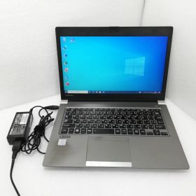 【中古訳あり】TOSHIBA dynabook R63/J 13.3型FWXGA1366x768 Core i5- 7200U 2.5GHz 8GB SSD256GB Win10 無線LAN内蔵 Bluetooth HDMI VGA バッテリー欠品【レビュー記入で保証期間を3ヶ月に延長します。必ず商品到着後1ヶ月保証の期間中にレビューをお願いします】