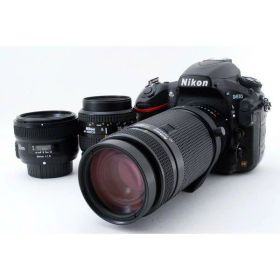 【中古】ニコン Nikon D810 単焦点&標準&望遠トリプルレンズセット 美品 ストラップ 付き