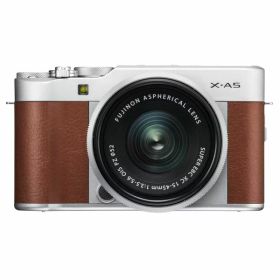 【中古】【1年保証】【美品】FUJIFILM X-A5 レンズキット XC 15-45mm OIS PZ ブラウン