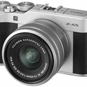 【中古】FUJIFILM ミラーレス一眼カメラ X-A5レンズキット シルバー X-A5LK-S