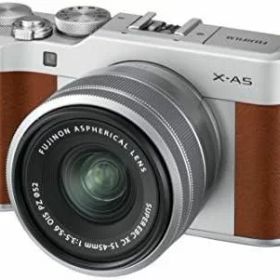 【中古】FUJIFILM ミラーレス一眼カメラ X-A5レンズキット ブラウン X-A5LK-BW