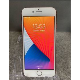 アップル(Apple)の美品 国内版 SIMフリー iPhone7 128GB レッド色(スマートフォン本体)