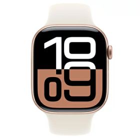 Apple Apple Watch Series10 46mm GPSモデル MWX23J/A+MXM73FE/A A2999【ローズゴールドアルミニウムケース/スターライトスポーツバンド】 [中古] 【当社3ヶ月間保証】 イオシス
