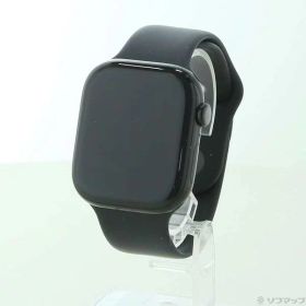 【中古】Apple(アップル) Apple Watch Series 10 GPS 46mm ジェットブラックアルミニウムケース ブラックスポーツバンド 【262-ud】