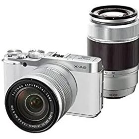 【中古】(非常に良い)FUJIFILM ミラーレス一眼 X-A2 ダブルズームレンズキット ホワイト X-A2WH1650II/50230II