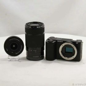 【中古】SONY(ソニー) VLOGCAM ZV-E10 II ダブルズームレンズキット ブラック ZV-E10M2X B 【262-ud】