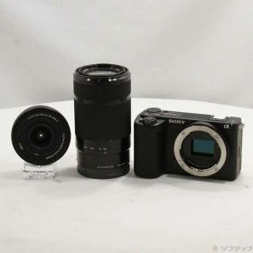 【中古】SONY(ソニー) VLOGCAM ZV-E10 II ダブルズームレンズキット ブラック ZV-E10M2X B 【262-ud】