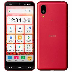 【中古】【安心保証】 SHARP BASIO active SHG09[64GB] au レッド