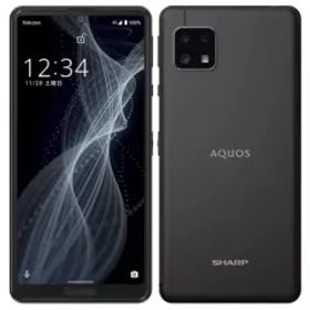 【中古】携帯電話 スマートフォン AQUOS Sense4 Lite (楽天/ブラック) [SH-RM15(B)]