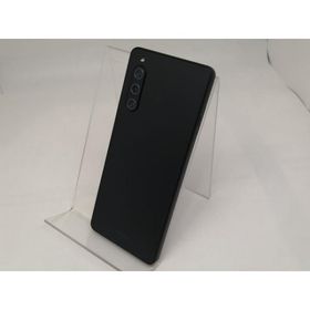 【中古】SONY au 【SIMフリー】 Xperia 10 V ブラック 6GB 128GB SOG11【日本橋3】保証期間１ヶ月【ランクC】