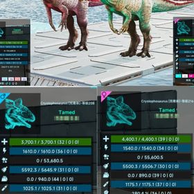 🎨 クリオロフォサウルス 全4カラー ✨ 即納OK／高レベル・高ステ個体も多数出品中！ | ARK Survival Evolvedのアカウントデータ、RMTの販売・買取一覧