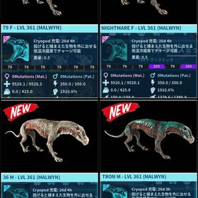 RARE SUPPORT 攻撃特化マルウィン4種 12/27🆙 | ARK Survival Evolvedのアカウントデータ、RMTの販売・買取一覧