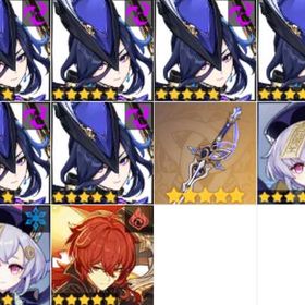 クロリンデ5凸/赦罪/七七1凸/ディルック | 原神のアカウントデータ、RMTの販売・買取一覧