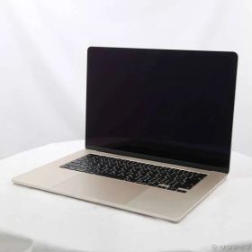 〔中古品〕 MacBook Air 15.3-inch Mid-2023 MQKU3J／A Apple M2 8コアCPU_10コアGPU 16GB SSD256GB スターライト 〔15.7 Sequoia〕【377】
