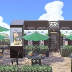 戸外)翠影の小さなカフェテラス、たぬきカフェ🍽️ | あつまれ どうぶつの森(あつ森)のアカウントデータ、RMTの販売・買取一覧