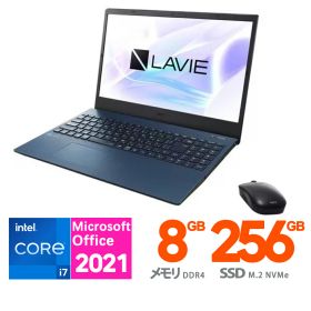 新品 NEC ノートパソコン 15.6 型(インチ) LAVIE N15 PC-N1570GAL-Y [ネイビーブルー] 第11世代インテル Core i7-1165G7 メモリ:8GB ストレージ:SSD：256GB Windows 11 Home 64bit 指紋認証 Wi-Fi 6 10/100/1000Mbps windows11wifi6 Office2021