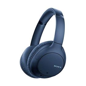 ソニー ワイヤレスノイズキャンセリングヘッドホン WH-CH710N : Bluetooth対応 最大35時間連続再生 マイク付き 2020年モデル ブルー WH-CH710N L