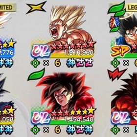 🔥廃課金引退垢🔥現環境最強パーティー✨GOD1回 | ドラゴンボールレジェンズのアカウントデータ、RMTの販売・買取一覧