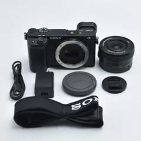 B#10717 T SONY(ソニー) APS-C ミラーレス一眼カメラ α6400 パワーズームレンズキット(同梱レンズ:SELP1650) ブラック ILCE-6400L B