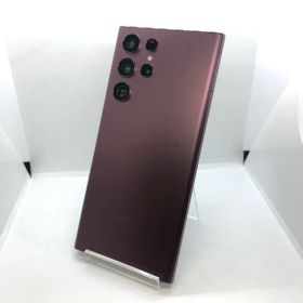 【訳あり品】Galaxy S22 Ultra au SIMロック解除済 256GB SCG14 バーガンディ