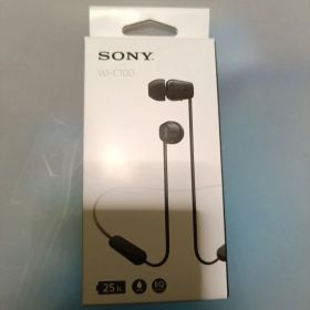 SONY WI-C100 ブラック ワイヤレスイヤホン