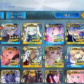 完全体、宝具5多数ありの高育成、最前線アカウント | FGOのアカウントデータ、RMTの販売・買取一覧