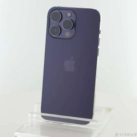 〔中古品〕 iPhone14 Pro Max 256GB ディープパープル MQ9E3J／A SIMフリー【352】