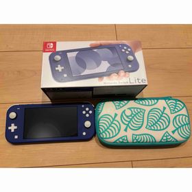 ニンテンドースイッチ(Nintendo Switch)のNintendo Switch LITE ブルー あつ森ケース付き(家庭用ゲーム機本体)