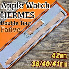 アップル(Apple)の2486 極美品 Apple Watch エルメス ブラウン ドゥブルトゥール(腕時計)