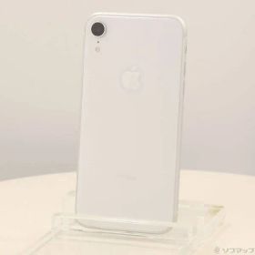 〔中古品〕 iPhoneXR 64GB ホワイト MT032J／A SIMフリー【348】
