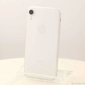 〔中古品〕 iPhoneXR 64GB ホワイト MT032J／A SIMフリー【258】